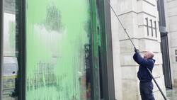 Extinction Rebellion protesters have thrown paint at Telegraph offices News Clip