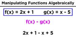 Manipulating Functions Algebraically and Evaluating Composite Functions Instructional Video