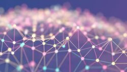 4K Abstract Network Landscape. Stock Footage