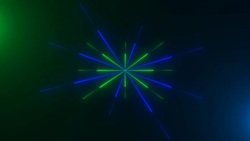 Abstract neon lines, computer generated background Stock Footage