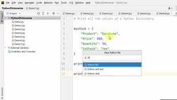 The Complete Python Course - 19 Coding Examples - Dictionary Instructional Video