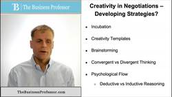 Creativity in Negotiations - Developing Strategies Instructional Video