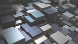 abstract structure with cubes Stock Footage