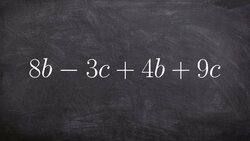 Simplifying why we combine like terms- Online Math Tutor Instructional Video