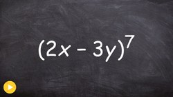 Learn how to find the fifth term of a binomial expansion using pascals triangle Instructional Video