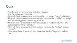MongoDB Mastering MongoDB for Beginners (Theory and Projects) - Quiz($text) Instructional Video