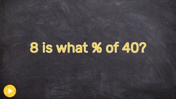 Learn how to find 8% of 40 Instructional Video