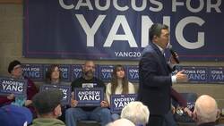 Yang makes case for universal basic income in Iowa News Clip