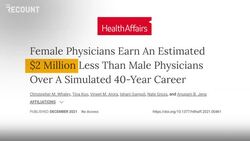 The Medical Field’s $2 Million Pay Gap News Clip