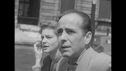Humphrey Bogart and Lauren Bacall in Venice News Clip