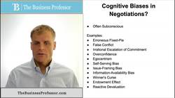 Cognitive Biases in Negotiation Instructional Video