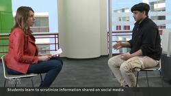 Teen fact checkers take on fake TikTok posts News Clip