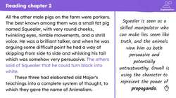 'Animal Farm': reading Chapter 2 and exploring the three pigs Instructional Video