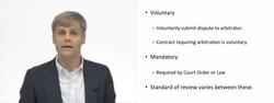 Understanding Voluntary and Mandatory Arbitration Instructional Video