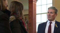 Keir Starmer visits a Ukrainian Orthodox Church in London News Clip