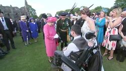 Queen Elizabeth II at Garden Party in Scotland News Clip