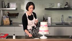 How to Do a Swiss Dot Pattern on a Wedding Cake Instructional Video