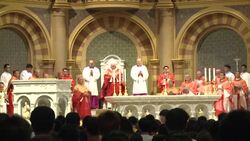 CLEAN : Pope Francis holds a mass at Assumption Cathedral News Clip