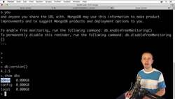 The Complete Practical Docker Guide - Creating New Mongo Database Using Mongo Shell Instructional Video