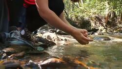 Refreshing moments. Stock Footage