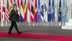 Shinzo Abe greeting Guy Ryder, Director General, International Labour Organisation News Clip