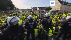 Protests held outside venue for Germany's far-right AfD party convention News Clip
