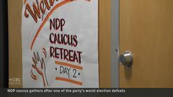 NDP caucus meeting to plan ways to rebuild battered party News Clip