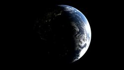 Planet earth rotates on transparent background, elements of this image furnished by NASA, loop Stock Footage