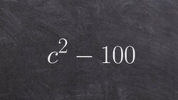 Learn how to factor using the difference of two squares Instructional Video