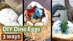 3 Ways to Make Paper Dino Eggs Instructional Video
