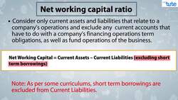 Ratio Analysis: Understanding Networking Capital Ratio and Analysis of 5 Liquidity Ratios Instructional Video