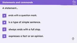 Four types of simple sentence Instructional Video