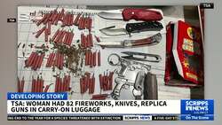 Passenger had dozens of fireworks in her carry-on bag, TSA says News Clip