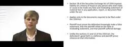 Liability Under Section 18 of the 1934 Act Instructional Video