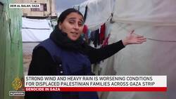 Heavy rainfall in Gaza adds to hardships of displaced Palestinians News Clip