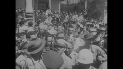 Guatemala City crowds welcome Colonels Carlos Armas and Elfego Monzon after they lead a successful coup against the Communist government News Clip