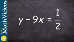 Learn how to identify slope & y intercept when an equation is not in slope intercept form Instructional Video