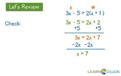 Solving Word Problems with Inequalities Instructional Video