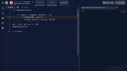 Implementing Bubble Sort Instructional Video