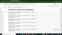 A Practical Approach to Timeseries Forecasting Using Python - Data Visualization Line Plots Instructional Video