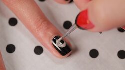 How to Create a Moon & Stars Nail Art Design Instructional Video