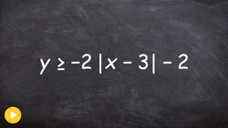 How to graph an absolute value inequality with multiple transformations Instructional Video