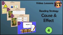 Cause & Effect Reading Strategy | Video Lessons Instructional Video