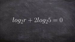 Algebra 2 - Applying the the power and product rule of logarithms to solve an equation Instructional Video