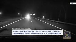 Police: State trooper struck by wrong-way driver on Route 8 News Clip