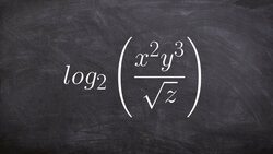 Learn how to expand a logarithmic expression with a square root Instructional Video