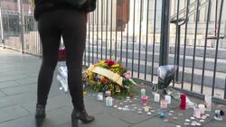 CLEAN : Church attack in Nice: local residents pay tribute at basilica News Clip