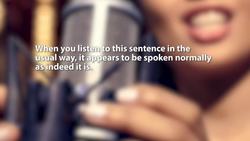 The Speech-to-Song Illusion Instructional Video