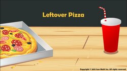 Leftover Pizza (Multiply a fraction by a fraction using multiplication formula) Instructional Video
