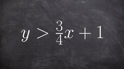 Graph the linear inequality when you have slope as a fraction Instructional Video
